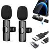 aweskmod Microfono Wireless per iPhone/Telefono Android,Microfono Lavalier Wireless per Registrazione Video,Laptop,Live Streaming,Podcast,Intervista,TikTok,Facebook,Plug-Play,Riduzione del Rumore,nessuna APP