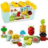 LEGO 10984 DUPLO My First Giardino Biologico, Giochi Educativi e Impilabili per Neonati e Bambini da 1,5 Anni in su, con Coccinella, Ape, Frutta e Verdura