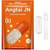 Angtai JN AngtaiJN Capsule Gelatina Vuote 00-Capsule Vuote Trasparenti da Riempire con 2 Microcucchiai, Capsula di Gelatina 00 Fai Da Te Compatibile con il Riempitore di Capsule Misura 00, 1000 pezzi