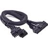 iHaospace Cavo di alimentazione ATX 14 pin + 10 pin a 24 pin per Corsair HX1200i HX1000i HX850i HX750i PSU