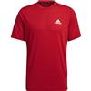 adidas M Fr T Maglietta da Uomo, Uomo, Maglietta, GT5552, Rosso Scarlatto/Bianco, L