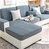 BXFUL Copriseduta Divano Elasticizzato Ciniglia, Fodera per Cuscino Elasticità del Divano, Antiscivolo Protezione del Cuscino Sedile del Divano (60x80cm,Grigio Blu)