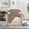 SDNAM Copridivano 3/2/4/1 Posti con Braccioli Impermeabile Fodera per Divano Antiscivolo Copri Divano Relax Salvadivano Trapuntato Copertura Divano (Color : 8#, Size : 1 Seater)