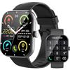 zakotu Smartwatch Uomo Donna, 1.96 Orologio Smartwatch con Effettua/Risposta Chiamate, Orologio Fitness con 100+ Modalità Sportive, Contapassi/Sonno/Cardiofrequenzimetro/SpO2, IP68 Activity Fitness Tracker