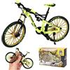 HIULLEN Mini Bicicletta Giocattolo 1:10, Bicicletta da Dito, Modello di Bici da Ditoornamento Modello Regalo per Bambini per l'insegnamento Casa Ufficio Club(verde)
