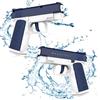 JunMallko Pistole ad Acqua, Pistola ad Acqua per Bambini, Set di 2 Pistole per Acqua, Pistole ad Acqua Giocattolo con Portata 10 Metri Estivi Giochi d'acqua All'aperto in Piscina e in Spiaggia (2 Blu)