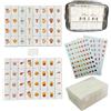 Promithi 65 Blocchi 30mm Seaside Escape Game in Stile Mahjong,Gioco Seaside Escape Fuga da Tavolo,per Bambini,in ABS Plastico,Gioco di Fuga,con DIY Adesivi in PVC-Tre adesivi extra