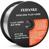 FEIFANKE Filo Animato No Gas 0,9MM 1KG Filo Saldatrice E71T-GS Bobina Filo Animato per Saldatura Universale MIG MAG D100 per Saldatrice, 1 Pezzi