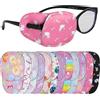 HIFOT 12 Pezzi benda occhio pigro bambini,benda occhiali bambina eye patch coprente per occhio pigro ambliopia,Benda per occhio per occhiali che curano ambliopia
