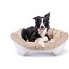 Ferplast Cuccia Cane Interno con Cuscino Lavabile, Divano per Cani, Letto Traspirante e Antiscivolo 85 x 62 x h 33 cm, Bianco