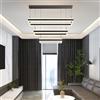 Mikeru Lampadario Moderno da 40+60+80CM, Lampada a Sospensione a 3 Anelli a LED per Sala da Pranzo Lampade per Soggiorno Dimmerabile 10%-100% 3000K-6500K Illuminazione Sospesa da Soffitto Alto
