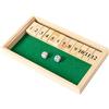 Kbnuetyg Chiudi la scatola - Gioco della scatola chiusa, gioco di dadi con scatola di legno | Front Porch Classics Circa Shut the Box, Gioco di dadi in legno con 12 numeri, Ordine Gioco d'azzardo