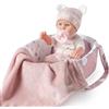 eDollable Set di giocattoli per bambole da 30,5 cm, con accessori, include culla per bambole, ciuccio e coperta, prima bambola per bambine dai 3 anni in su