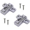 GAMOBIFER SALICE Base Serie 200 con Montaggio Tradizionale. Basetta Cerniera per Ante e Sportelli. (CROCE H06 ASIMMETRICA ZAMA)