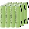 CITYORK 12 batterie AAA ricaricabili 900 mAh ad alta capacità 1,2 V NiMH progettate per pacchi batteria - Flat Top con linguette