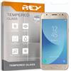 REY Pack 2X Pellicola salvaschermo per Samsung Galaxy J5 2017, Vetro temperato, di qualità Premium