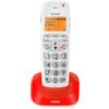 BRONDI Bravo Bright Telefono DECT Cordless con Identificatore di Chiamata Colore Bianco / Rosso