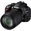 NIKON - D3200 Nero Kit 18-105 VR + SD da 8GB Sensore CMOS Risoluzione 24,2 Mpx Display 3' Filmati Full HD - SPEDIZIONE GRATUITA