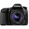 CANON - EOS 80D Kit + EF-S 18-55mm f / 3.5-5.6 IS STM Sensore CMOS 24,2 Mpx Full Frame Display Touch 3' Orientabile Wi-Fi Stabilizzata Filmati Full HD