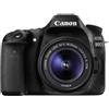 CANON - Fotocamenra EOS 77d kIT miT 18-55 MM F / 4-5.6 IS STM Sensore APS-C da 24.2 milioni di pixel DualPixel AF a 45 punti Connettività WiFi, NFC, B