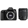 CANON - Kit Fotocamera Digitale Compatta EOS 80D Nero Sensore CMOS 24.2Mpx Full HD + Obiettivo EF-S 18-55mm f / 3.5-5.6 IS STM