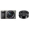 SONY SPEDIZIONE GRATUITA - SONY - Kit Fotocamera Digitale Mirrorless Alpha A6000 Nero / Grafite Sensore APS-C 24.3 Mpx Full HD + Obiettivo E PZ 16-50 mm F3,5-5,6 OSS