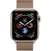 APPLE Watch Series 4 44mm Impermeabile 5ATM 16GB Bluetooth Wi-Fi +4GLTE GPS Cardiofrequenzimetro Oro