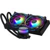 Cooler Master MasterLiquid ML240 Illusion CPU Liquid Cooler, Dissipatore Ad Acqua AIO, Nero