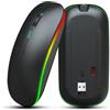 LEYF Mouse senza fili, 3 modalità Switchching Bluetooth 5.2, mouse wireless ricaricabile, mouse wireless illuminato per PC, laptop, smart TV, tablet, Android, Windows, Mac OS, silenzioso, ergonomico,