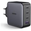 UGREEN 100W Caricatore GaN USB C 4 Porte, Alimentatore Multiplo USB, Caricabatterie USB da Muro Compatibile con MacBook Pro/Air, iPad Pro/Air/Mini, iPhone 13, Galaxy S24 Ultra/ S23/ 22, Tablet ecc - 40747