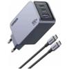 UGREEN Caricatore USB 100W GaN Nexode Pro, 2x Type-C, 1xUSB3 Black - 25874
