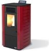 King Stufa a pellet ad aria canalizzata 10.1 kW King 118C bordeaux