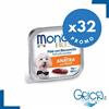 Monge Cane Fresh Paté e Bocconcini con Anatra 100 g - 100 gr - 32 pz