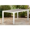 KETER Tavolo da Giardino Rettangolare in Resina 160x90x74h cm colore Bianco Tortora - Harmony