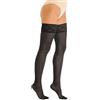 SOLIDEA Autoreggenti 70 den NERO a maglia liscia MARILYN 70 sheer Calze a compressione graduata 12/15 mmHg Art. 028070 Tg. M