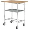 Kongamek Carrello da scrittura, Elettro galvanizzato/Faggio 800x570x1055 Kongamek KM155-1