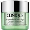 Clinique Crema idratante da notte per pelle secca e mista Superdefense (Night Recovery Moisturizer Very Dry To Dry Combination Skin) 50 ml