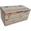 VivaGarden Baule da Esterno Contenitore 100x35x33h cm colore Marrone - PIBD15544