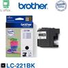 Brother LC-221BK Cartuccia inkjet originale - NERO