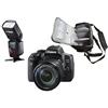 Canon SPEDIZIONE GRATUITA - Canon - Eos 750d + Canon Ef-s 18-135mm F / 3.5-5.6 Is Stm + Borsa Fotografica Professionale + Flash