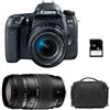 CANON - Eos 77d + 18-55 Is Stm + Tamron 70-300 Di Garanti 3 Ans + Sac + Sd 4go