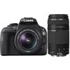 Canon - Fotocamera Reflex Eos 100d + Ef-s 18-55mm Iii + Ef 75-300mm Iii Europa
