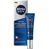 NIVEA MEN Crema per gli occhi ialuronica anti-età (15 ml), cura i segni di affaticamento, idratante riduce visibilmente le rughe nella zona degli occhi