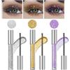 KARLOR Mascara con glitter 3 mascara impermeabile glitter per ciglia argento dorato viola glitter ciglia colorate mascara lucido mascara festival carnevale trucco occhi