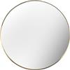 furn. Yard Specchio da parete rotondo sottile con bordo profondo