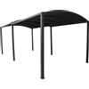 VivaGarden Gazebo da Giardino 3x3/6 Allungabile Unico in Poliestere e Metallo colore Antracite - GA802106