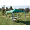 Giardini del Re Gazebo Giardino 3x3 mt in Acciaio con Copertura Top in Poliestere 160 g/mq colore Verde