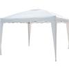 DecHome Gazebo Giardino 3x3 mt Pieghevole in Acciaio Richiudibile con Sacca colore Bianco