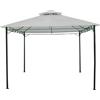 Tata Linda Gazebo Giardino 3x4 mt in Acciaio Copertura Top in Poliestere colore Ecrù - JU-036