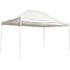 Amicasa Gazebo Giardino Pieghevole 3x4.5 mt Richiudibile in Ferro Copertura Top in PVC 250 gr colore Bianco - F006